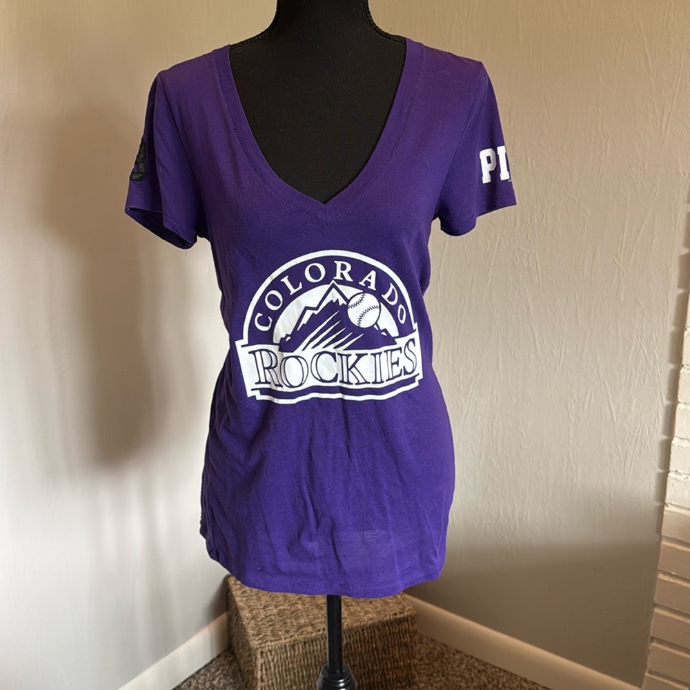 Pink Victoria’s Secret Colorado Rockies 💜🤍